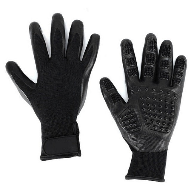 Pet Grooming Gloves For Cats, Dogs & Horses