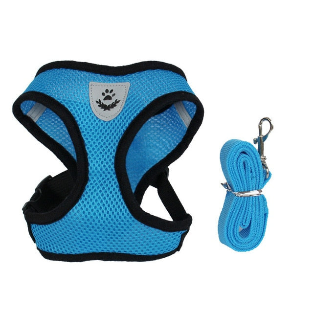Adjustable Harness Vest Walking Lead Leash For Puppy Dogs /Cat Pet